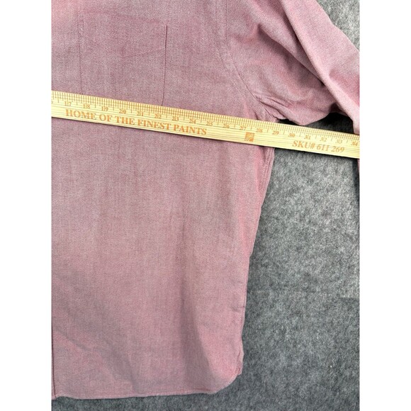 Daniel Cremieux Men's 2XB Red Shirt- Long Sleeve Button Up - Picture 5 of 8